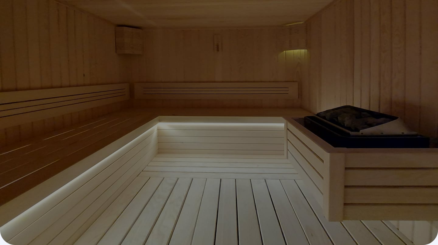 Installation de sauna